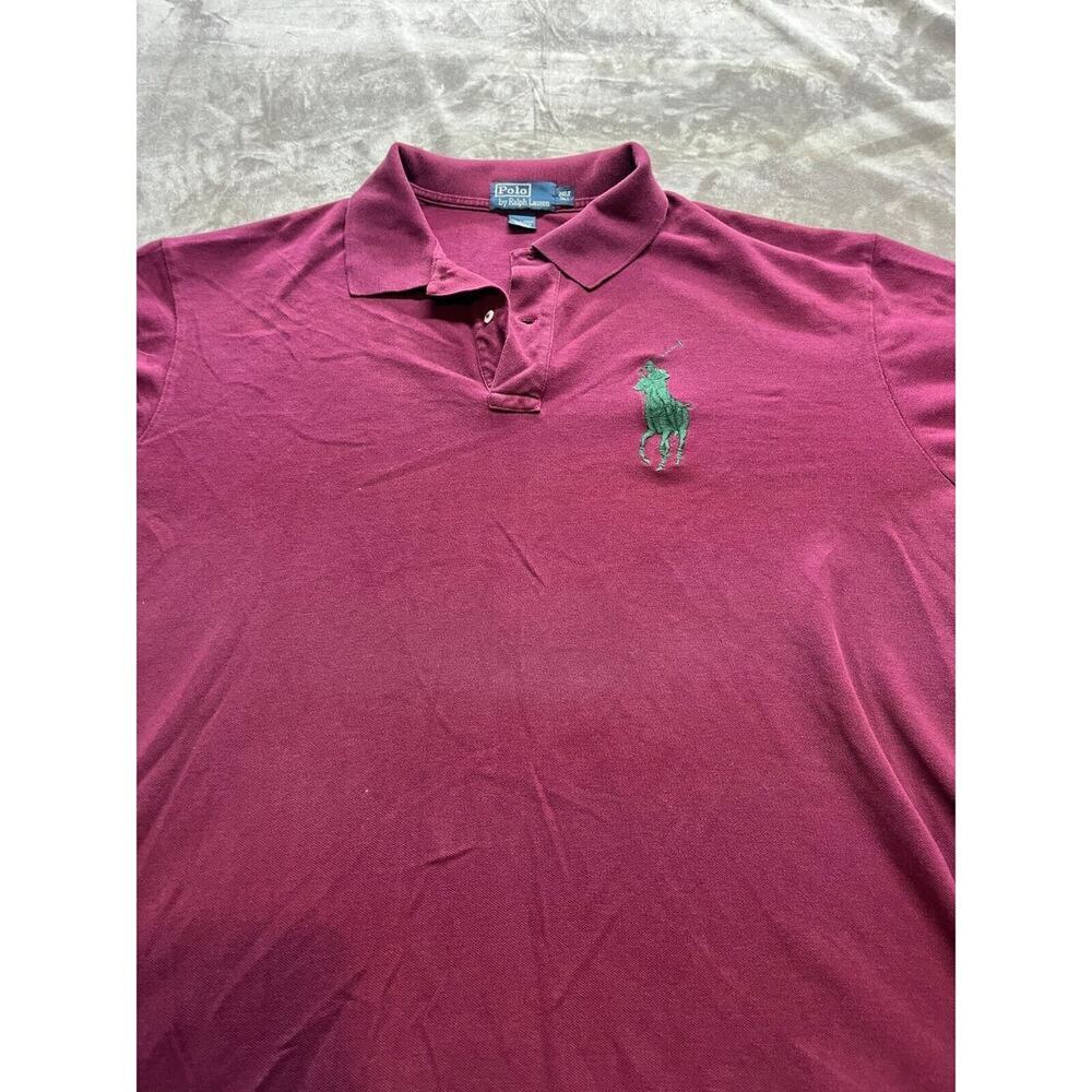Ralph Lauren Polo Shirt Mens 3xlt XXXLT Tall Big Red Short Sleeve Large Pony